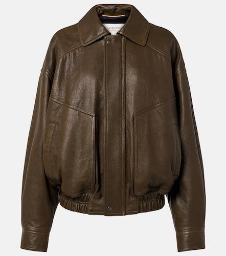 Saint Laurent Leather bomber jacket - Saint Laurent - Modalova