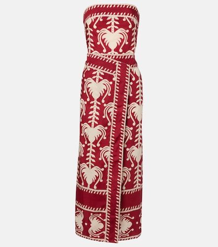 Vestido envolvente de algodón estampado - Johanna Ortiz - Modalova