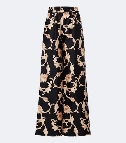 Buttercup printed silk palazzo pants - La DoubleJ - Modalova