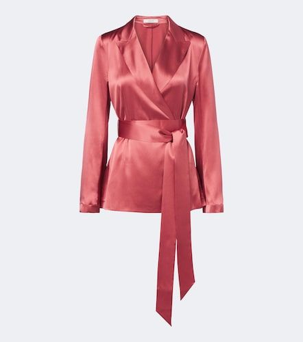 Archer belted silk satin jacket - Joseph - Modalova