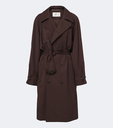 Double-breasted wool trench coat - Saint Laurent - Modalova