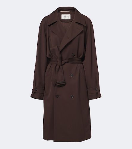 Double-breasted wool trench coat - Saint Laurent - Modalova