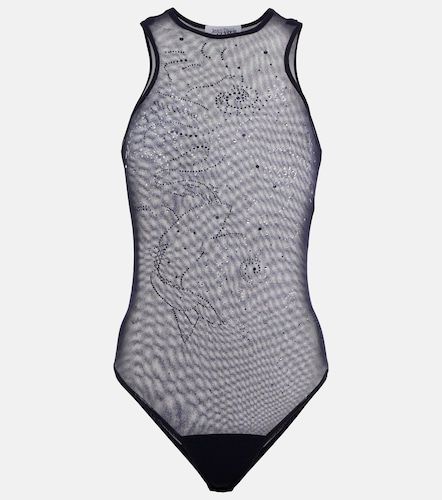 Body de malla estampado con cristales - Jean Paul Gaultier - Modalova