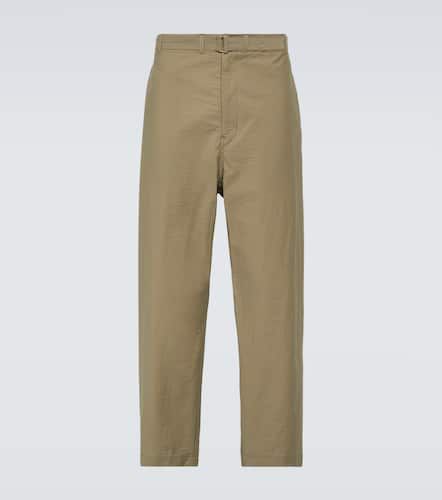 Cropped cotton-blend tapered pants - Lemaire - Modalova
