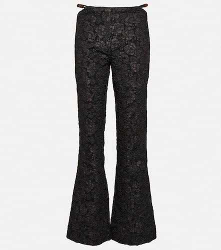 Ganni Pantalones flared en jacquard - Ganni - Modalova