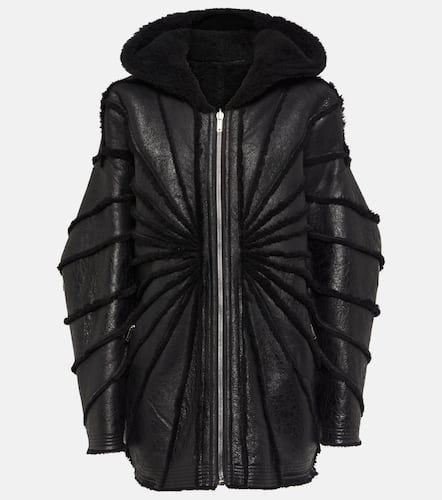 Reversible leather and shearling jacket - Rick Owens - Modalova