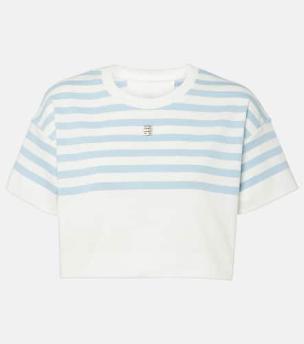 Logo striped cotton crop top - Givenchy - Modalova