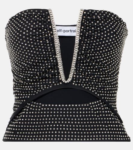 Embellished cutout tube top - Self-Portrait - Modalova