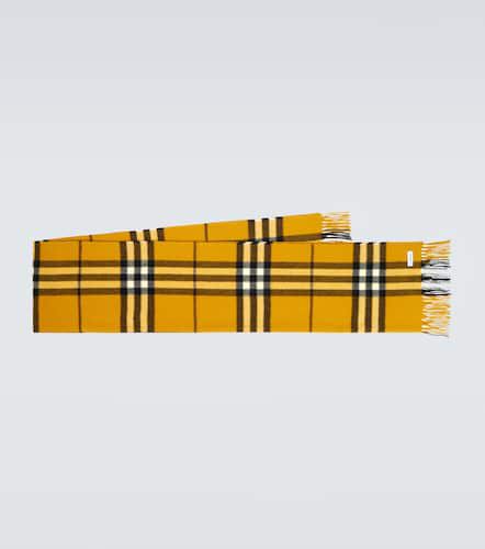 Check fringed cashmere scarf - Burberry - Modalova