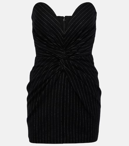 Pinstripe strapless minidress - Alex Perry - Modalova