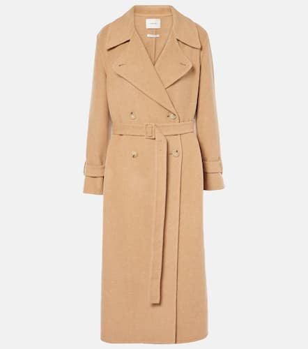 Belted double-breasted wool-blend coat - Vince - Modalova