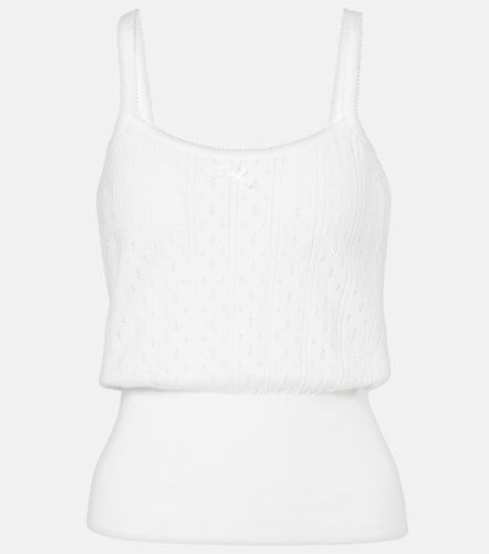 Top in cotone e cashmere pointelle - JW Anderson - Modalova