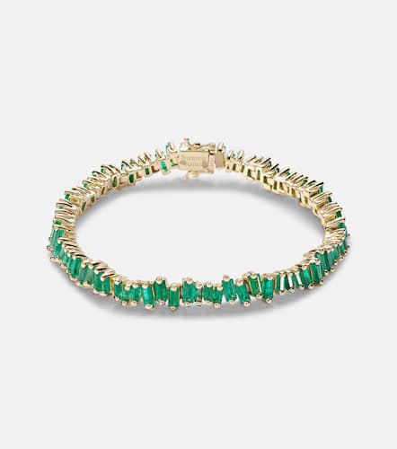 Kt tennis bracelet with emeralds - Suzanne Kalan - Modalova