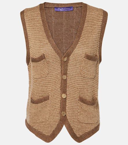 Knitted linen and silk vest - Ralph Lauren Collection - Modalova