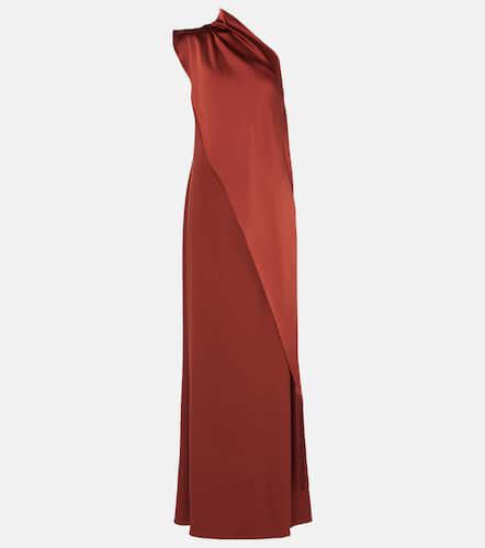 Berenson fringed one-shoulder gown - Taller Marmo - Modalova