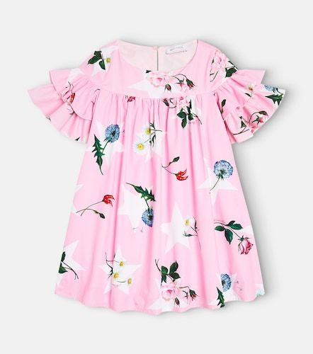 Vestido de algodón floral - Monnalisa - Modalova