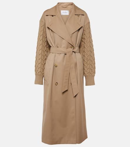 Cicladi wool and cotton gabardine trench coat - Max Mara - Modalova