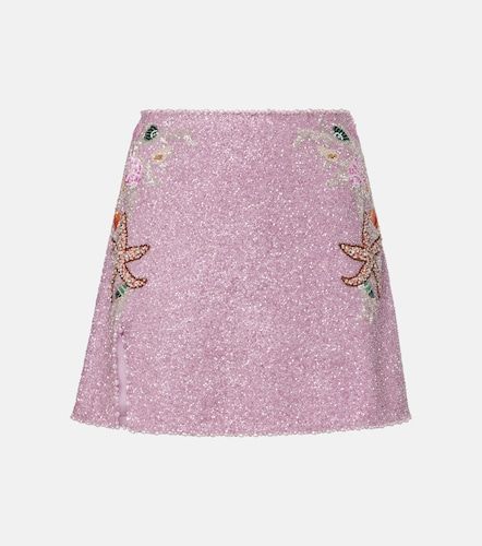 Minifalda Marina adornada - Clio Peppiatt - Modalova