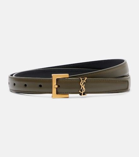 Cassandre leather belt - Saint Laurent - Modalova