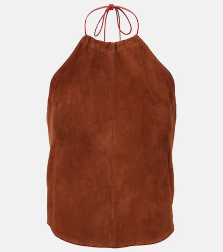 Top in suede con scollo all’americana - Stouls - Modalova