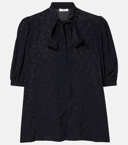 ChloÃ© Ruffled floral jacquard blouse - Chloe - Modalova