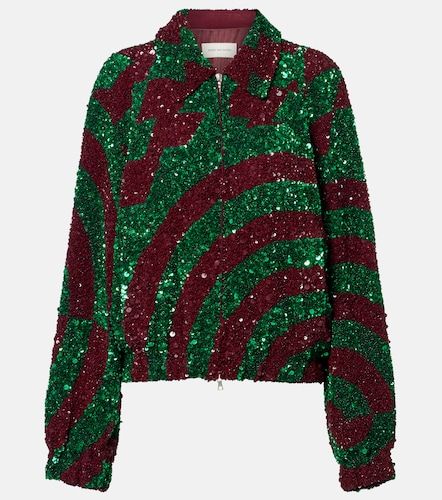 Sequined blouson jacket - Dries Van Noten - Modalova