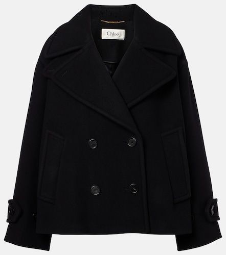 Double-breasted wool-blend peacoat - Chloe - Modalova