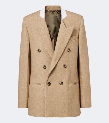 Double-breasted wool-blend blazer - Victoria Beckham - Modalova