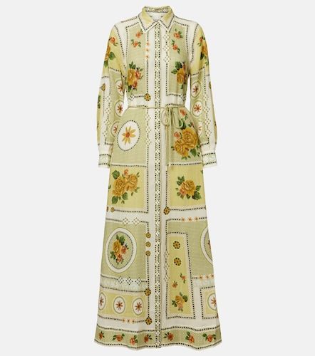 Alémais Vestido camisero Dixie de ramio estampado - Alemais - Modalova