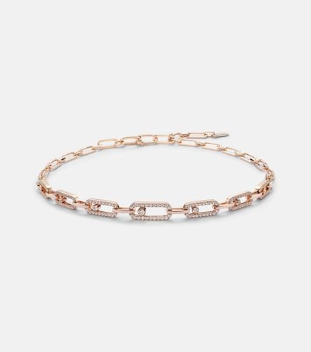 Gargantilla Move Link de oro rosa de 18 ct con diamantes - Messika - Modalova