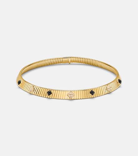 Collana Tubogas in 18kt con diamanti e onice - Bvlgari - Modalova