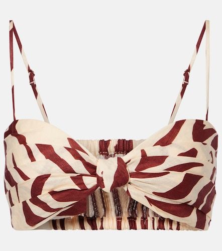 Johanna Ortiz Top de lino estampado - Johanna Ortiz - Modalova