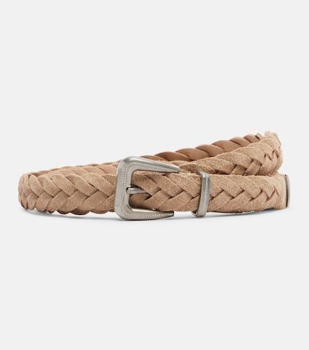 Braided suede belt - Brunello Cucinelli - Modalova