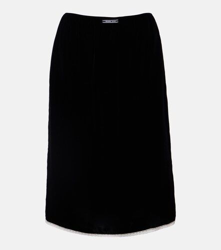 Prada Midirock aus Samt mit Spitze - Prada - Modalova