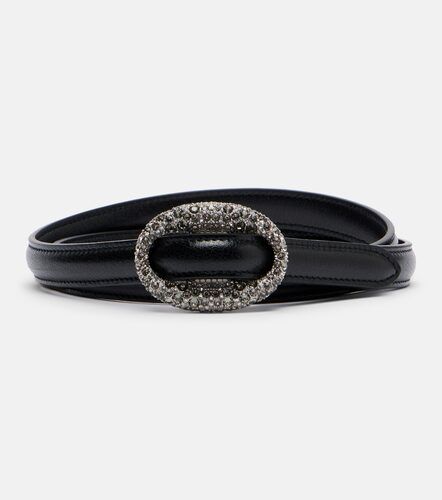 Gürtel aus Leder mit Kristallen - Saint Laurent - Modalova