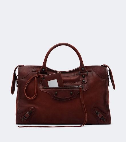 Le City Medium leather top-handle bag - Balenciaga - Modalova