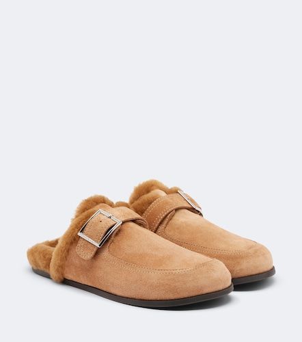 Mules Biker de ante con borrego - Jimmy Choo - Modalova