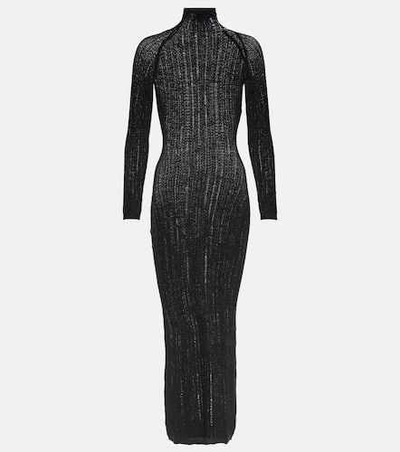 AlaÃ¯a Distressed wool-blend midi dress - Alaia - Modalova