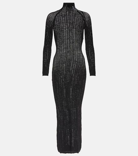 Distressed wool-blend midi dress - Alaia - Modalova