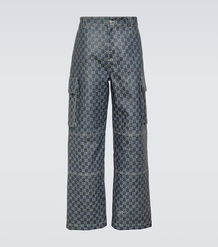 Pantalones de denim con GG en jacquard - Gucci - Modalova