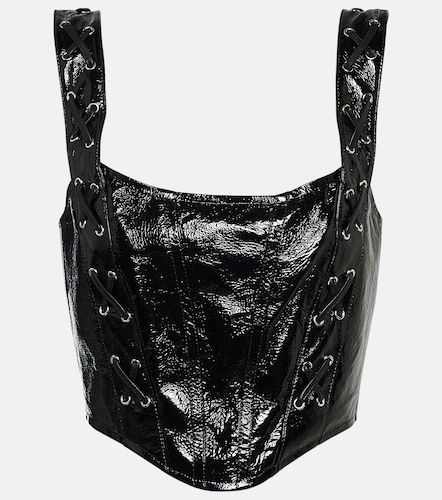 Alessandra Rich Bustier de piel - Alessandra Rich - Modalova