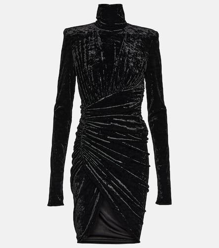 Draped velvet minidress - Alexandre Vauthier - Modalova