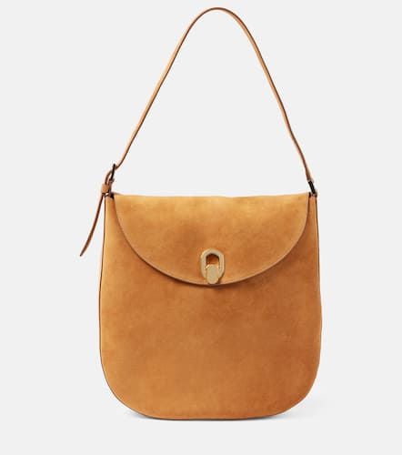 Tondo Large suede shoulder bag - Savette - Modalova