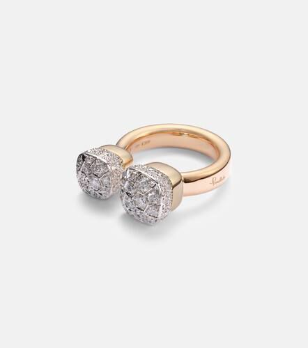 Nudo 18kt rose and white ring with diamonds - Pomellato - Modalova