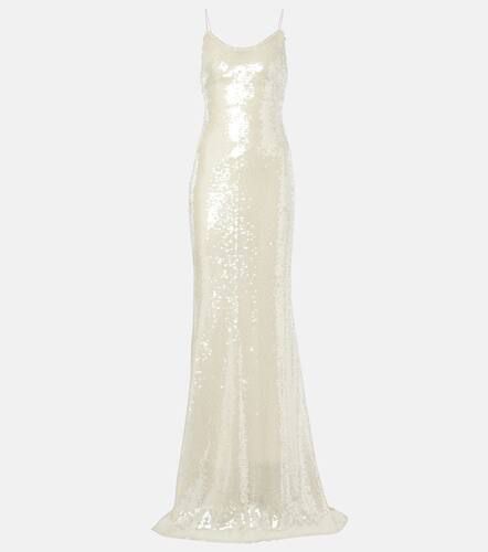 Sequined open-back gown - The New Arrivals Ilkyaz Ozel - Modalova