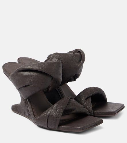 Twisted Cantilever 80 leather mules - Rick Owens - Modalova