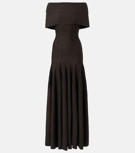 Ava off-shoulder wool-blend maxi dress - Khaite - Modalova