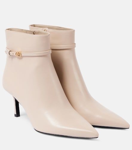 Ankle Boots Double T Buckle 65 aus Leder - Tory Burch - Modalova