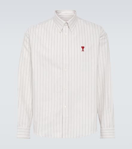 Striped cotton Oxford shirt - Ami Paris - Modalova