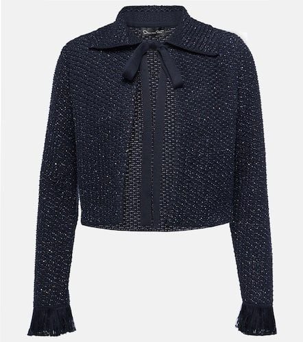 Cotton-blend tweed jacket - Oscar de la Renta - Modalova